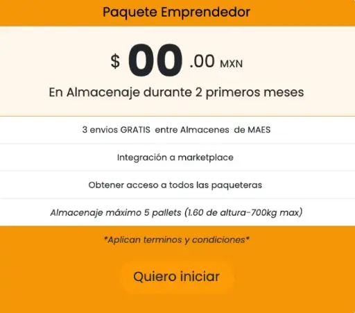 [Primer Paquete emprendedor] Paquete Emprendedor